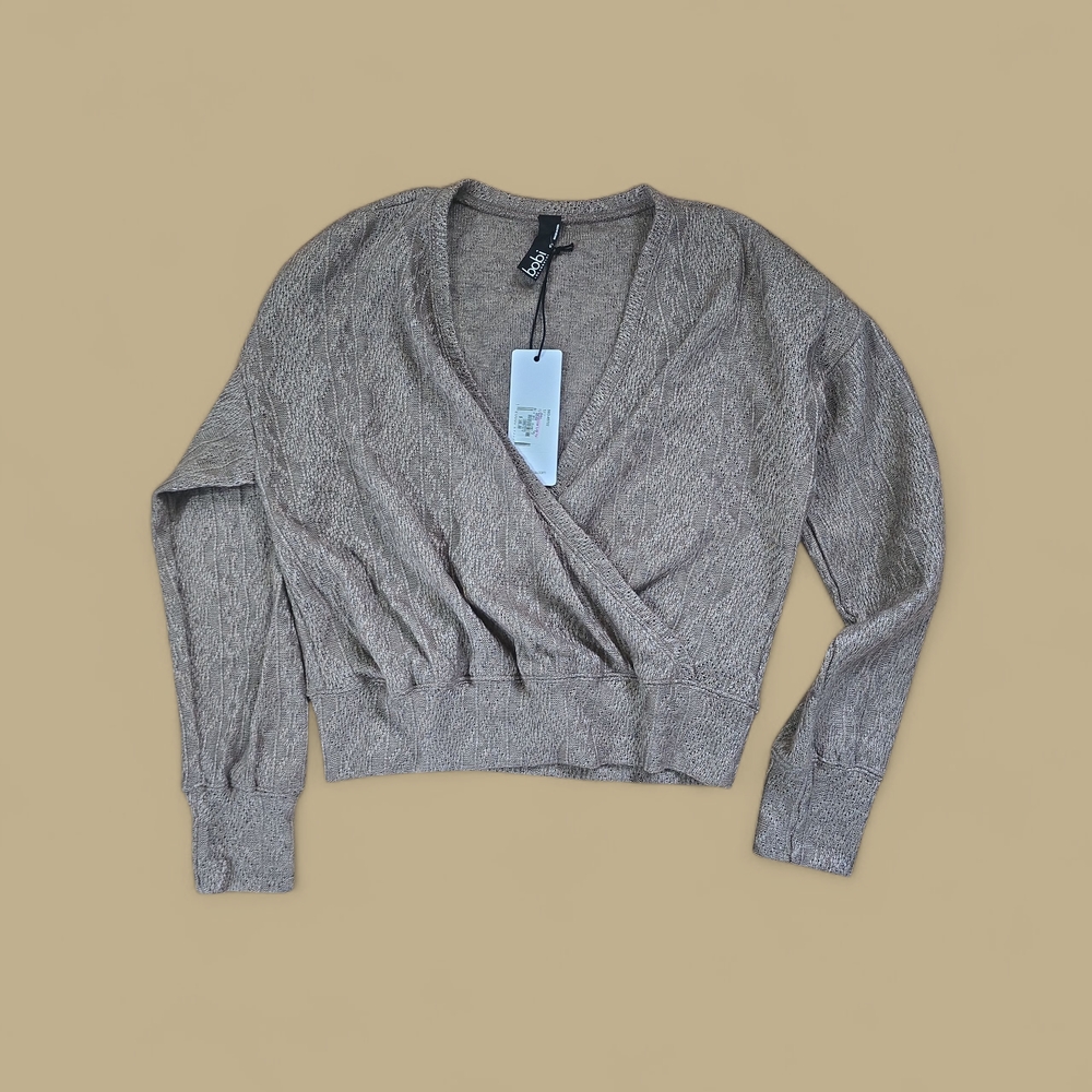 bobi Women's V-Neck Sweater - Brown